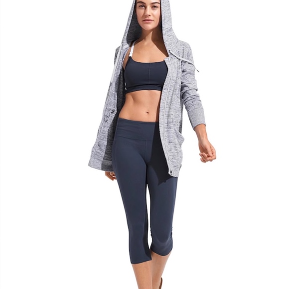 Dark Purple Athleta High Rise Chaturanga Capri - Picture 7 of 8